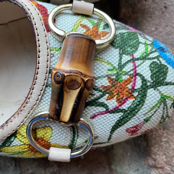 Gucci Floral Horsebit Heel Sz 9 - Picture 10 of 15